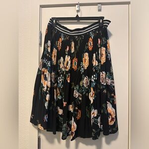 Ava and viv floral pleated skirt